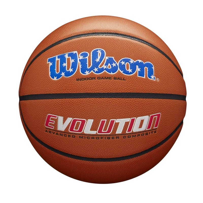 WILSON Evolution Indoor Game Basketball - USA, Size 7 - 29.5" - Image 1